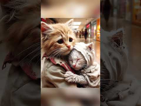 a kitten wants to have purple clothes# cute cat # funny cat