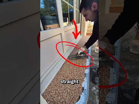 Stone Carpet Step Installation | Fast and Perfect Pebble Resin Floor with Edge Molds