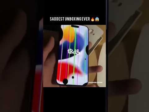 Saddest Unboxing Ever🔥😱#ytshorts #unboxing #iphone #mobilesphones #tech #smartphone
