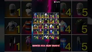 Monte sua skin fixa tropa! #shorts #freefire