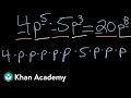Multiplying Monomials and Exponents