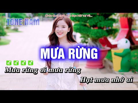 Karaoke Mưa Rừng (Tone Nam) Beat Công Tuấn cực hay – Hoàng Dũng Karaoke