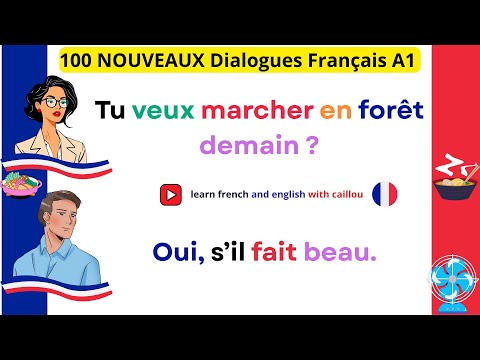 100 NOUVEAUX Dialogues Français A1 – Faire une Promenade 👫 | Français Facile avec Traduction