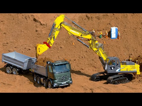 RC MODEL TRUCKS, RC EXCAVATORS, RC WHEEL LODER, RC DOZER IN ACTION!! RC KABOLITE K350-200, RC AROCS