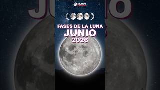 🌕🌗🌑 Fases de la Luna – Junio 2026 🌑🌗🌕
