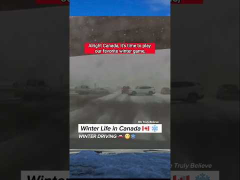 Winter Driving in Canada ๐จ๐ฆ ๐ #canada #winterdriving #lifeincanada #snow #wintergames