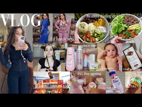 VLOG: semi annual sale +ed hardy sets +new product shelf  +hair growth tips +pico recipe +etc.