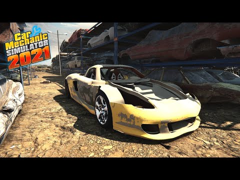 REBUILDING JUNKYARD PORSCHE CARRERA GT - Car Mechanic Simulator 2021
