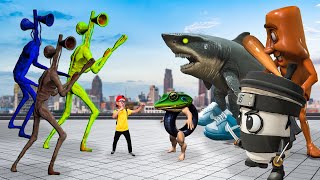 TEAM SIREN HEAD vs TEAM BRAINROT - in real life