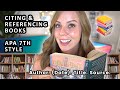 Citing and Referencing in APA Style