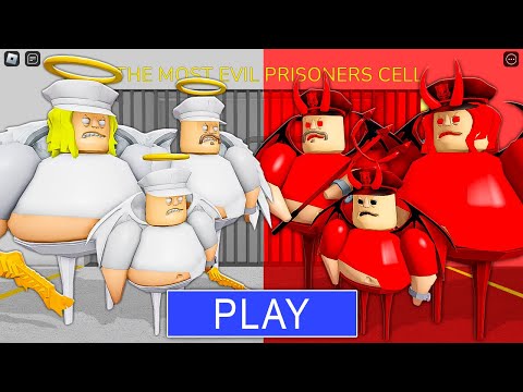 Demon Family Vs Angel Family Mode! Barry's Prison Run Obby Walkthrough Roblox