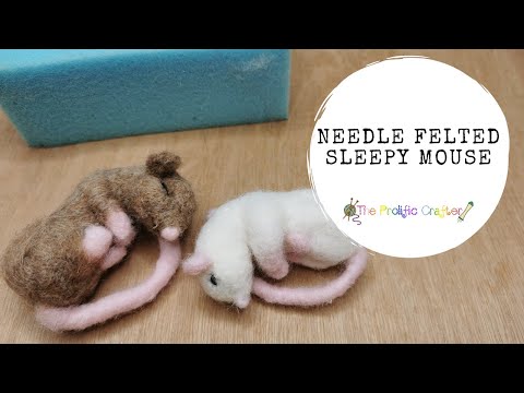 Needle felting tutorial : A Little Mouse Made of Combed | Etsy