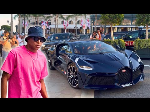 Bugatti Madness | Kylian Mbappe Spotted | Monaco Billionaires Summer 2023 | Supercars #football