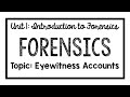 Eyewitness Testimony and Its Challenges
