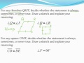Properties of Rhombuses and Squares