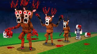 Birth to Death Of Surviving 99 Night Deer in Minecraft..