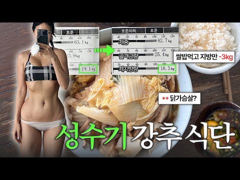 체지방이 녹는 강추 여름식단🔥쌀밥 먹으면서 살빼는 식단 (점심, 저녁메뉴)