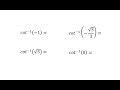 Inverse Cotangent and Cotangent Concepts