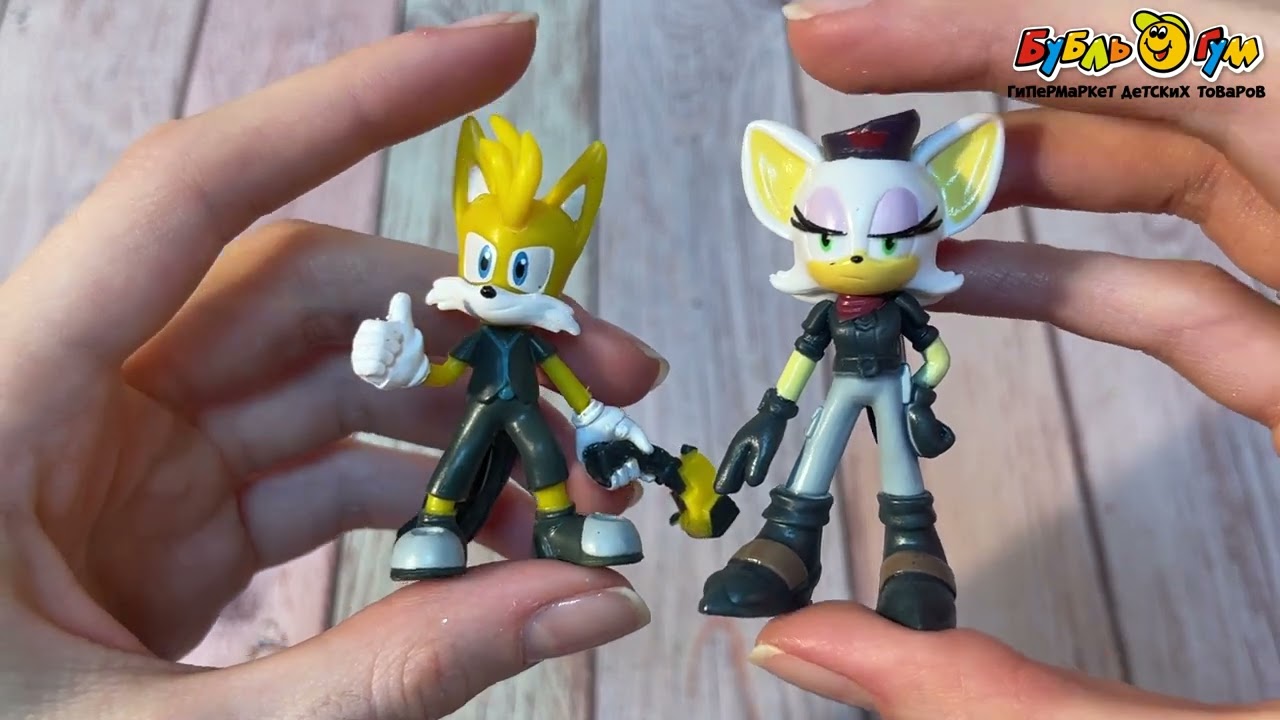Набор фигурок Sonic Тейлз и Руж 2шт  - видео Набор фигурок Sonic Тейлз и Руж 2шт  - видео