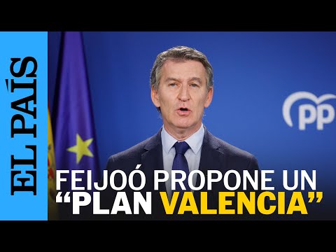 DANA | Feijóo reclama la declaración de emergencia nacional y propone un "plan Valencia" | EL PAÍS