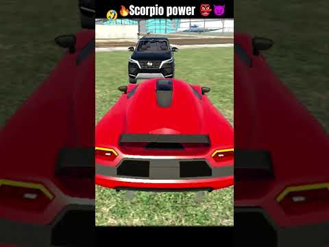 Scorpio versis super kar Kaun jita hai #Scorpio #supercar. #gaming #viralshort