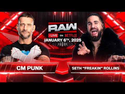 FULL MATCH: CM Punk Vs Seth Rollins | Wwe Raw On Netflix highlights, Jan. 6, 2025