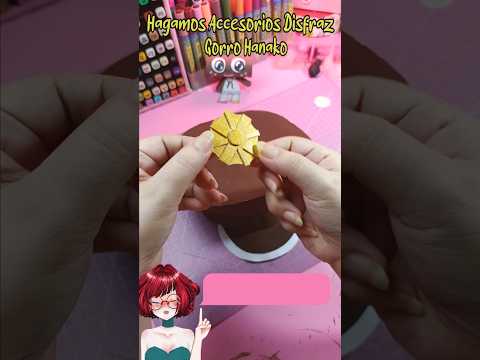 โฅ Hice el Gorro de #hanakokun en #papercraft #manualidades #diy #accesorios #cosplay #disfraz