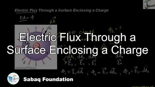 Electric Flux Through a Surface Enclosing a Charge