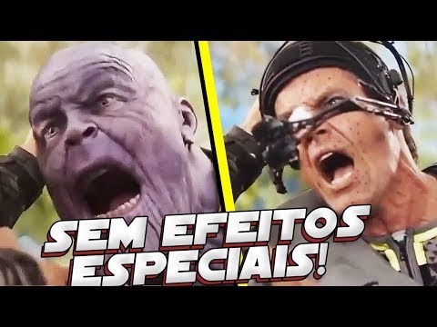 VINGADORES GUERRA INFINITA SEM EFEITOS ESPECIAIS! HILÁRIO!