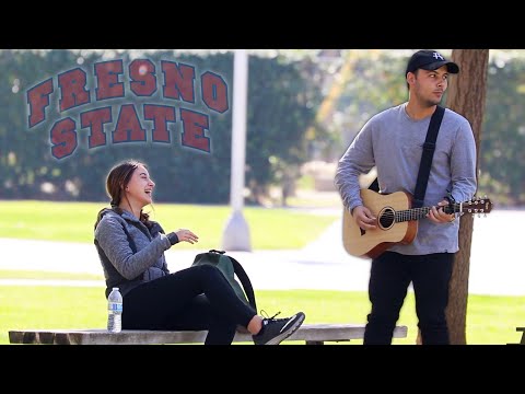 FREESTYLE SERENADING FRESNO STATE GiRLS!!