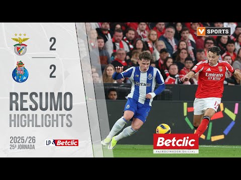 Resumo: Benfica 2-2 FC Porto (Liga 25/26 #25)