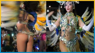 4K 美人大学生 サンバカーニバル ウニアン 可愛い 花小金井 2025 Samba 日本の祭り