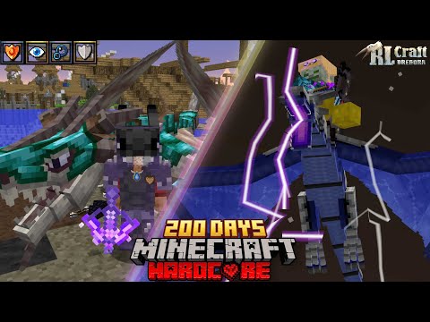 Mình Sinh Tồn 200 Ngày Minecraft RLCraft Dregora Siêu Khó !!