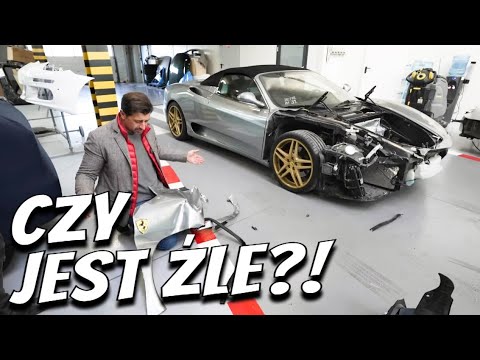 SPRAWDZAMY USZKODZENIA FERRARI! 😱 | Ferrari 360 Spider