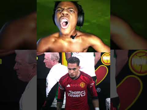 Speed reacts to Antony 💀🔥 #shorts #ishowspeed #ronaldo #antony