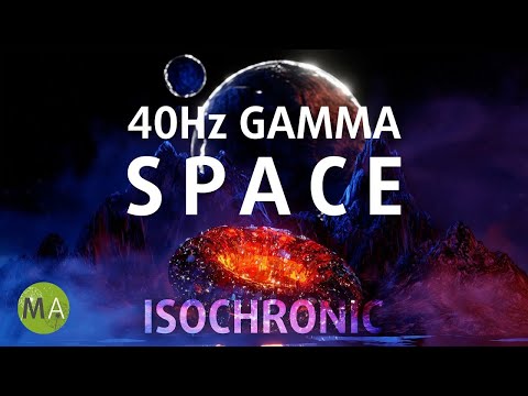 Intense Focus with 40Hz Gamma Isochronic Tones - Space Music
