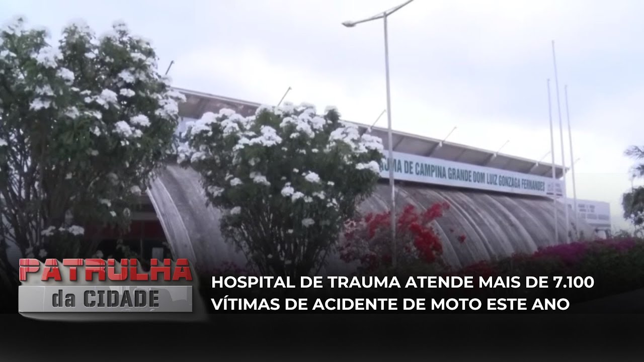 Hospital de Trauma atende mais de 7.100 vítimas de acidente de moto este ano