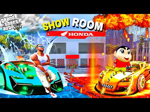 GTA 5 : Shinchan & Franklin Open New CAR HONDA SHOWROOM In Los Santos City in GTA 5 Tamil !