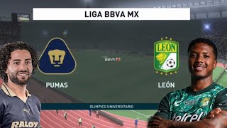 Pumas vs León - Liga MX J7 - Simulación FIFA 