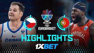Czechia 🇨🇿 vs Portugal 🇵🇹 | 1XBET Highlights | FIBA EuroBasket 2025