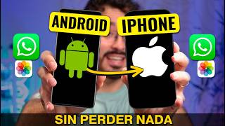 Cómo PASAR de Android a iPhone SIN PERDER NADA ✅ (WhatsApp, Contactos y fotos…)