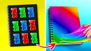 HOW TO SNEAK FOOD AND MAKEUP ANYWHERE YOU GO || DIY Crafts And Funny Situations by 123 GO! Kevin