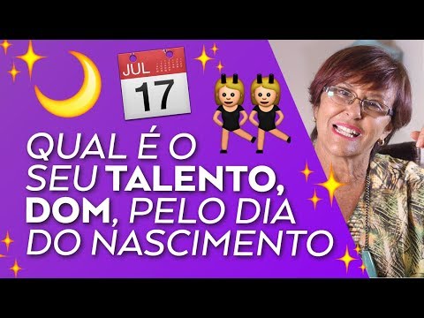 Qual é o seu TALENTO, DOM pelo dia do seu nascimento! por Márcia Fernandes