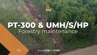 Video - FAE PT-300 - FAE forestry mulcher and tracked carrier on mulching woodier brush and stumps