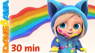 🙃 This Little Piggy – Colors and More Nursery Rhymes | Pat a Cake | Baby Songs by Dave and Ava 🙃
