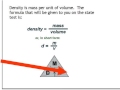 Density Calculations for 8th Grade Science