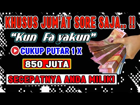 🔴KHUSUS JUM'AT SORE BERKAH SAJA SEMOGA 850 JT UNTUK ANDA, PUTAR 1X SAJA, LIHAT HASILNYA SORE INI