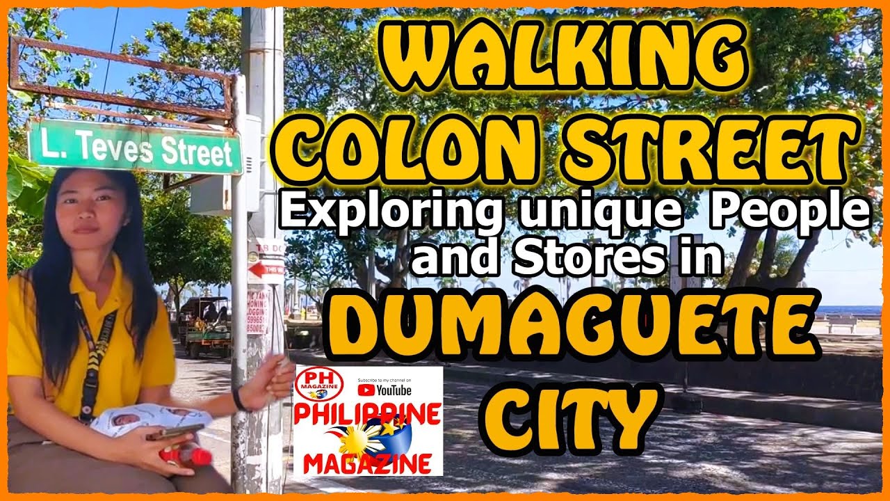 VIDEO – Erkundung der Colon Street in Dumaguete City: Ein Spaziergang vom Rizal Boulevard zur Banica River Bridge