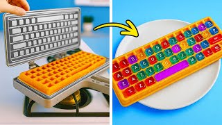 🍨 SIMPLE RAINBOW WAFFLE RECIPE & Colorful Desserts to Try Now 🌈💡