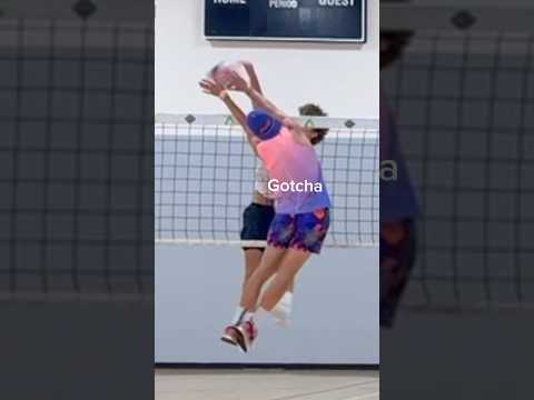 Bro thought he was slick #comedy #libero #volleyballplayer #volleyball #haikyuu #block #funny #game